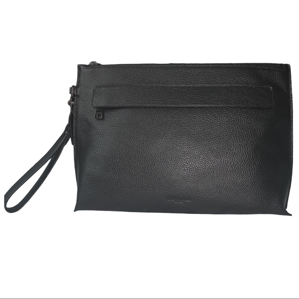 NWT Coach Leather Carryall Pouch